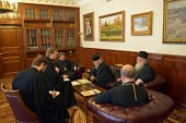 Митрополит Волоколамский Иларион встретился с делегацией Иерусалимского Патриархата