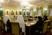 Под председательством Святейшего Патриарха Кирилла началось заседание Священного Синода