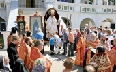 Возобновлен крестный ход с чудотворной иконой святителя Николая из села Спирово в Иосифо-Волоцкий ставропигиальный монастырь