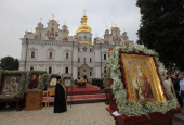 В день памяти равноапостольного князя Владимира Предстоятель Украинской Православной Церкви возглавил Литургию в Киево-Печерской лавре