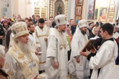 Патриарший экзарх всея Беларуси освятил главный придел храма Покрова Пресвятой Богородицы Покровского монастыря г. Толочина Витебской области