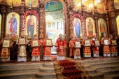 В день празднования 350-летия Нижегородской епархии сонм архиереев Русской Православной Церкви совершил Божественную литургию