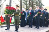 Патриарший экзарх всея Беларуси принял участие в митинге-реквиеме в Международный день освобождения узников фашистских концлагерей