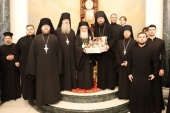 Представители Русской Церкви поздравили Иерусалимского Патриарха Феофила с праздником Рождества Христова