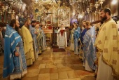 Русское духовенство совершило Божественную литургию в Гефсимании