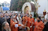 Председатель Синодального отдела по монастырям и монашеству возглавил престольные торжества храма великомученика Никиты на московском подворье Русского на Афоне Пантелеимонова монастыря