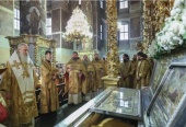 В Донском ставропигиальном монастыре почтили память святителя Тихона, Патриарха Московского и всея России