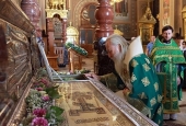 Митрополит Каширский Феогност возглавил Литургию в Николо-Угрешском ставропигиальном монастыре в день памяти преподобного Пимена Угрешского