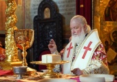 В пятницу Светлой седмицы Святейший Патриарх Кирилл совершил Литургию в Троице-Сергиевой лавре